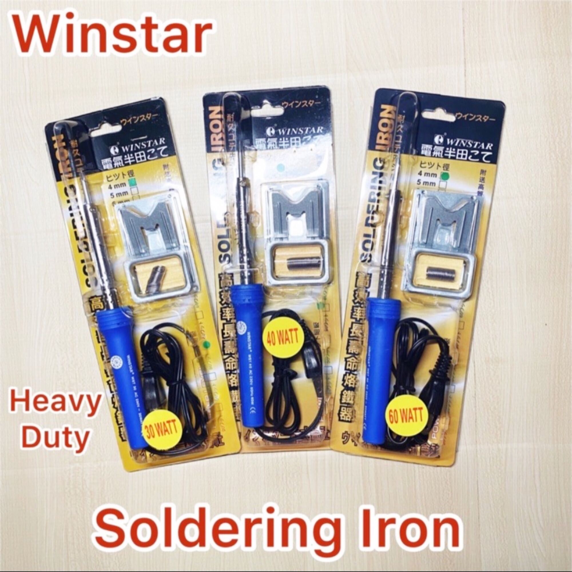 Winstar Soldering Iron Heavy Duty 30watts / 40watts / 60watts Lazada PH