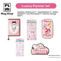 M&G SHOP | Snoopy Themed Sakura Passport Notebook Set With Crystal Stickers