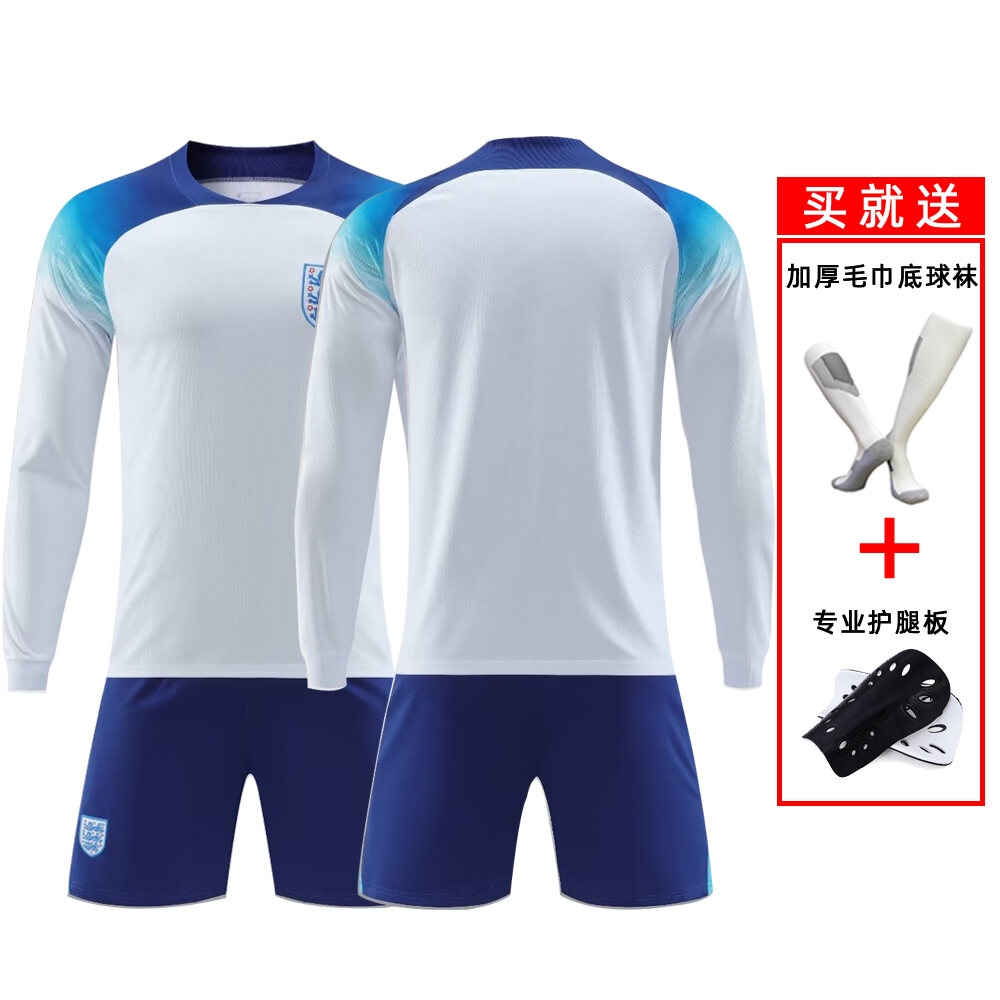 2022 World Cup England Home and Away Soccer Uniform Suit Men's No. 9