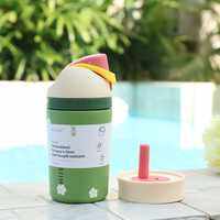 [WITH STRAW] 350ml/500ml HILEE 2-in-1 Changeable Lid With Straw Hilee Kids Tumbler 2 Lids Included Leak Proof Kids School Tumbler Owala Cup Drinkware Flasks Mug Bottles Portable Water Bottle Hilee Kids Tumbler for School High Quality Tumbler for Kids