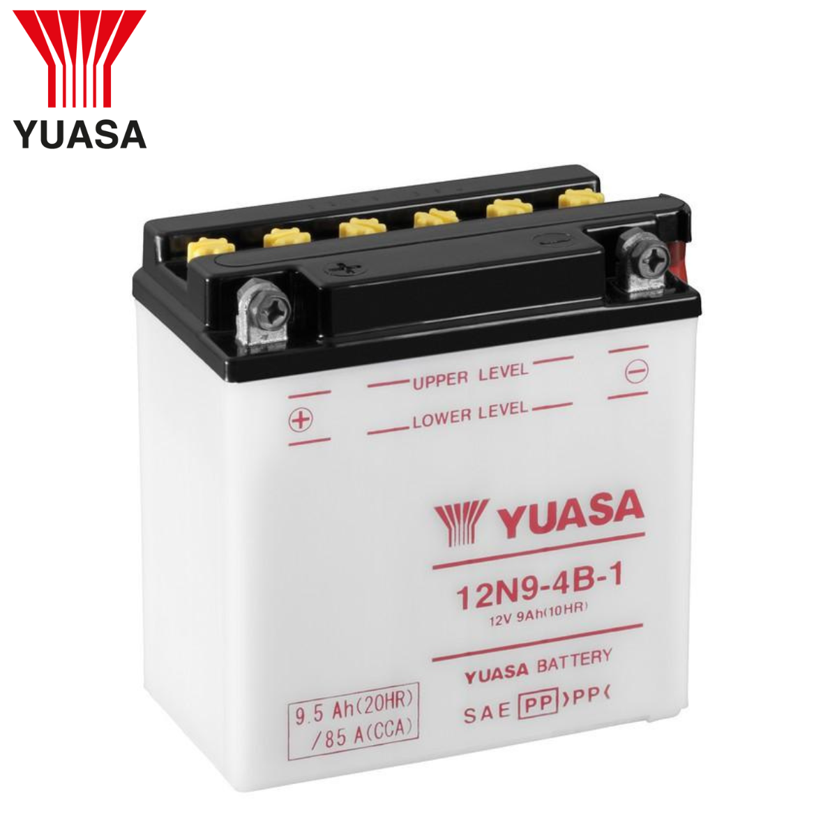 YUASA 12N9-4B-1 Motorcycle Battery for Honda, Suzuki, Kawasaki