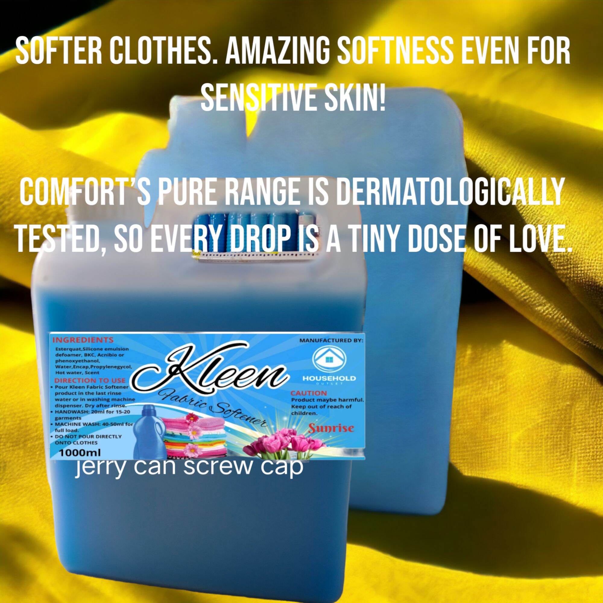 fabric conditioner 1000 ml/ fabric softener/ high quality formulation