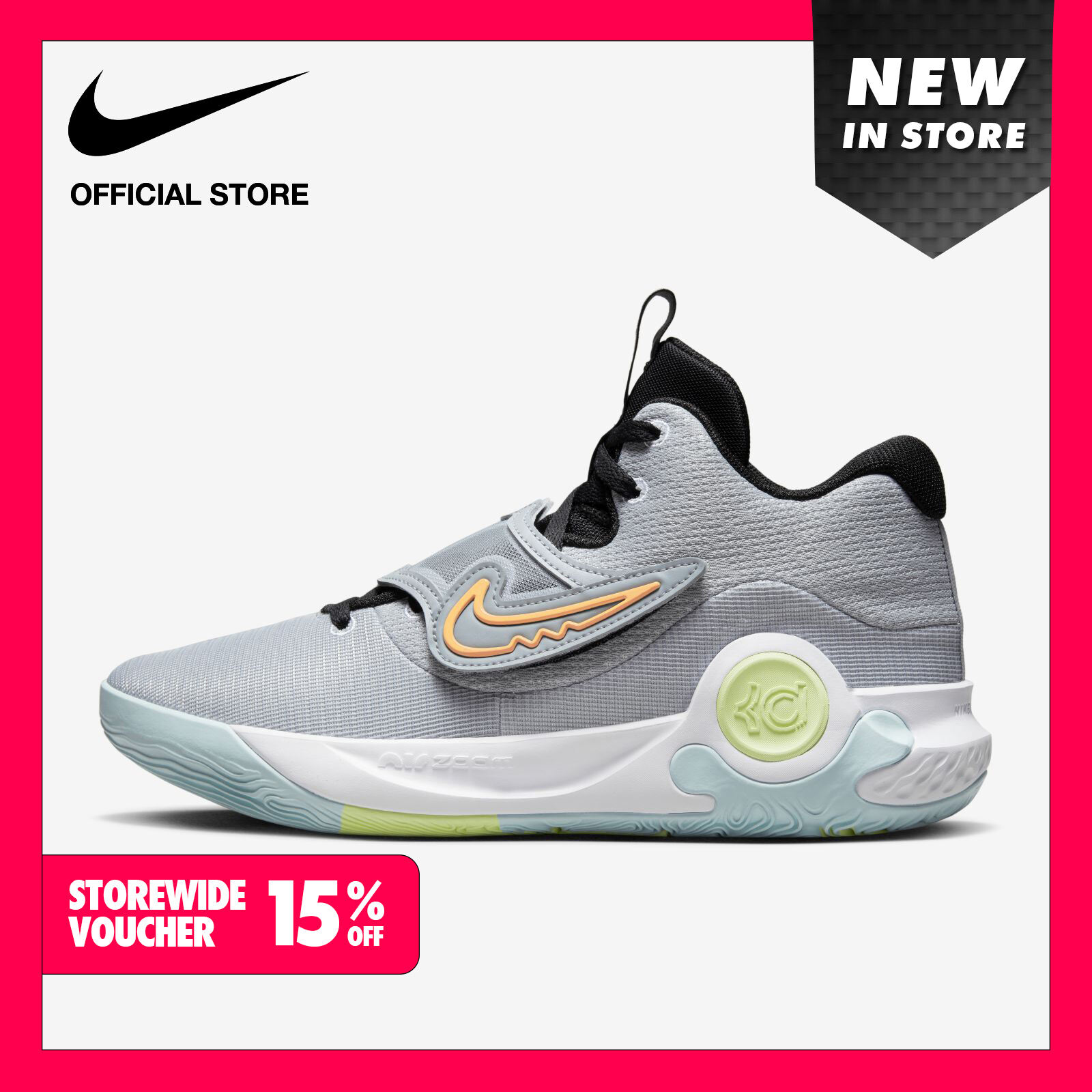 Nike Men's KD Trey 5 X EP Basketball Shoes - Wolf Grey