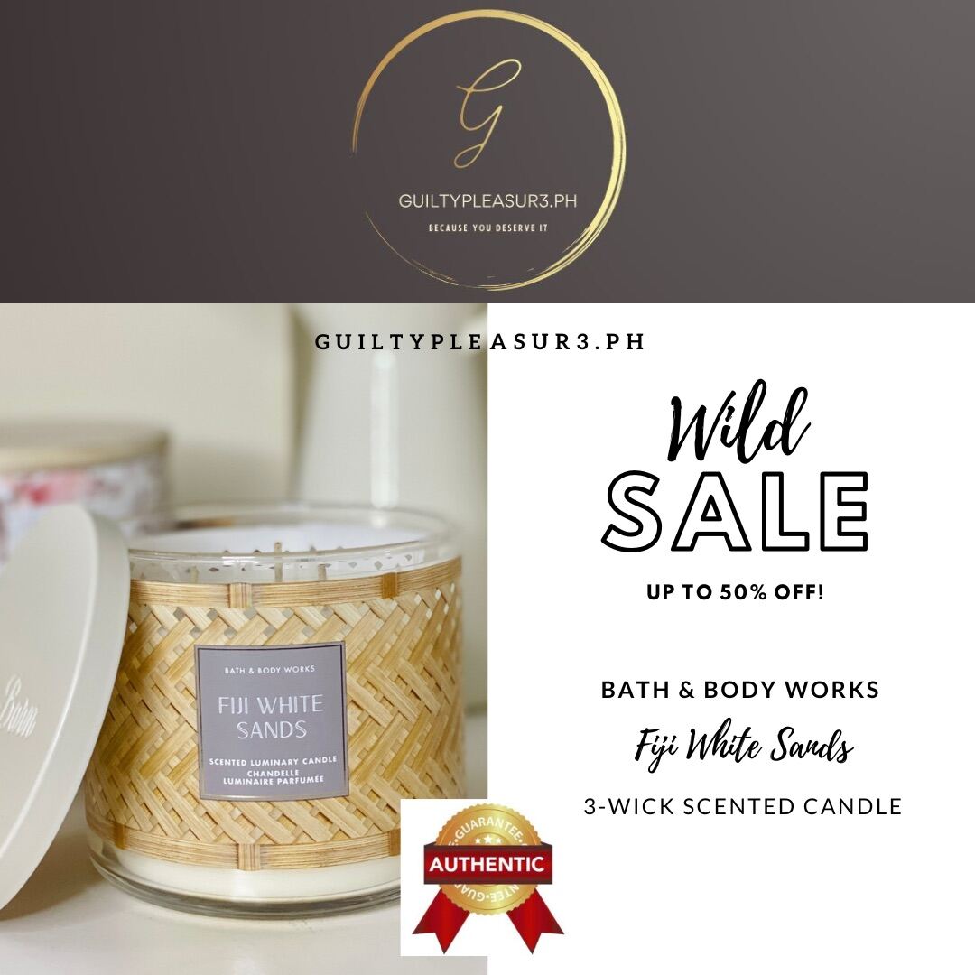 BBW Fiji White Sands 3wick Scented Candle [Authentic/Original] Bath