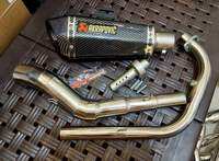 (RS 150/ GTR 150 / WINNER X / RUSI FLASH) HEXA AKRAPOVIC PIPE + STAINLESS ELBOW + SILENCER