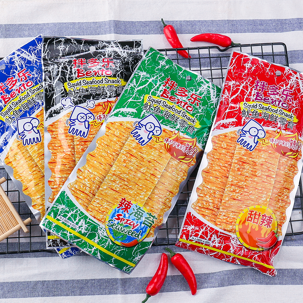Bento Super Squid Slices 20g Shredded Instant Dried Squid Snacks – SNACKS GO