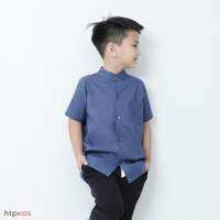 JANEAS HTP Kids Boys Chinese Collar Top for 1-12yo