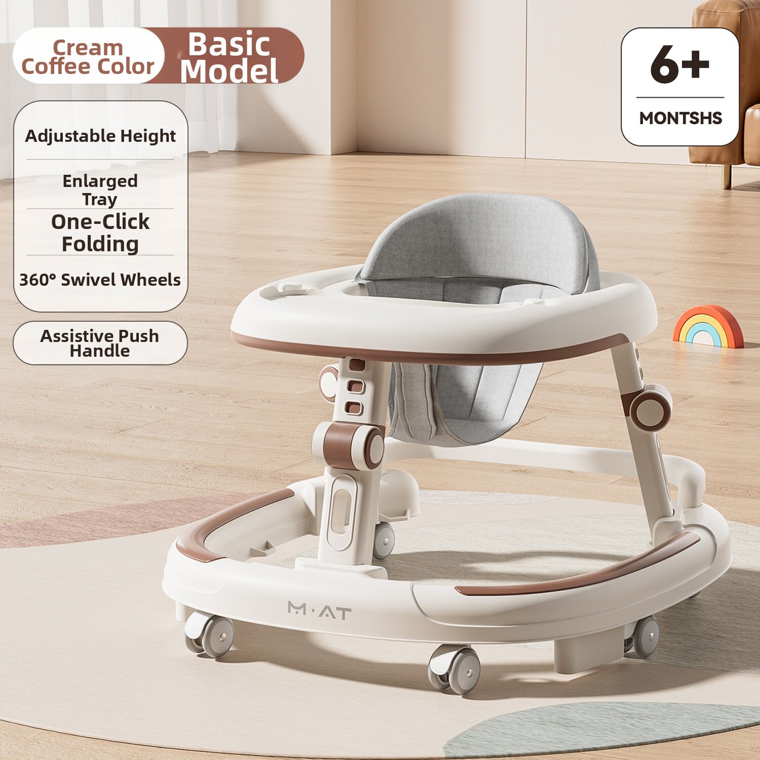 Holy Stone | Multifunctional Anti-O Leg Learning Walker Foldable