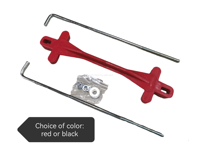 Car Battery Holder(Universal type)(red/black plastic)