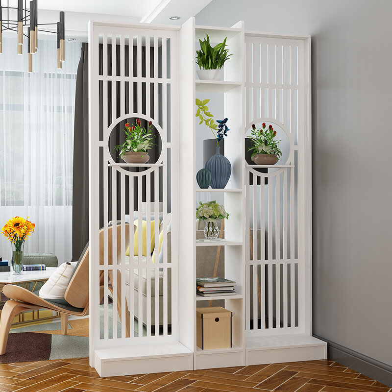 Chinese Style Wall Storage Rack - Minimalist Modern Decor (Brand: N/A)