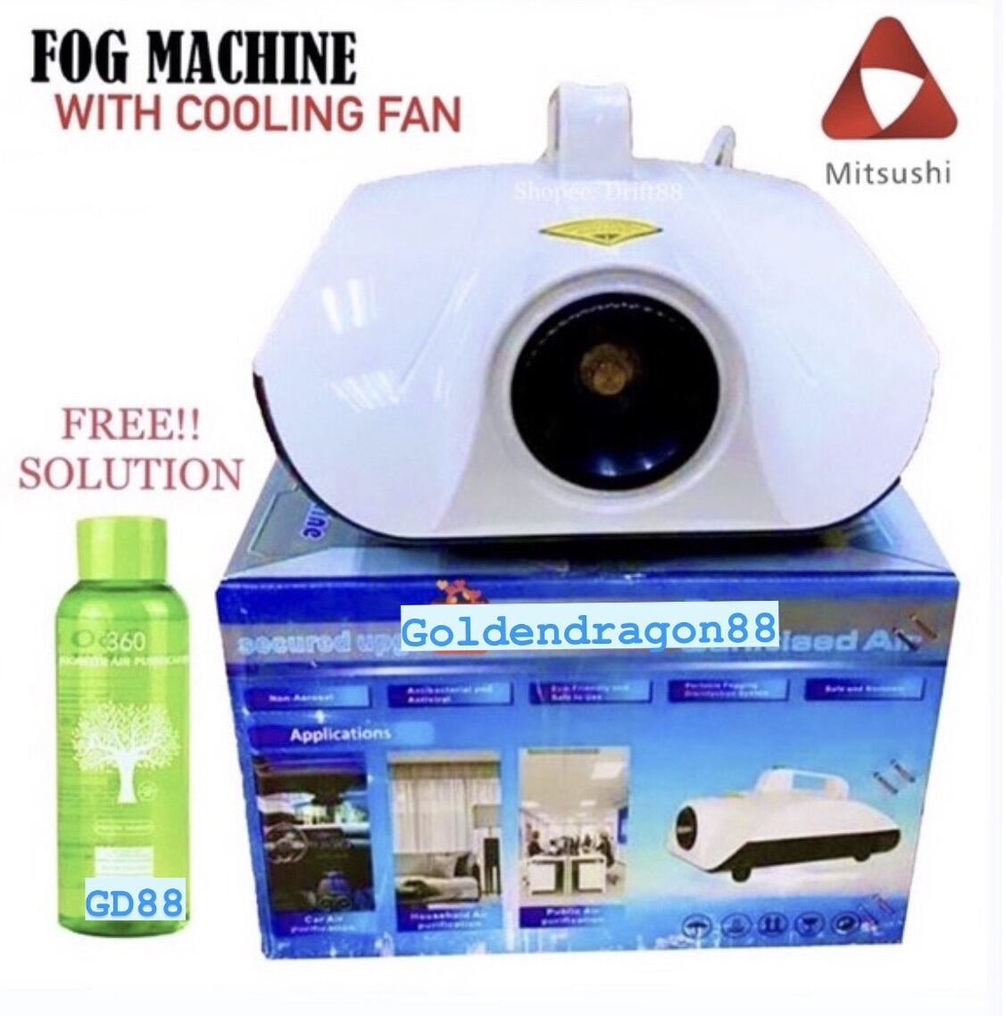 Mitsushi Disinfecting Fog Machine ATOMIZATION STERILIZER Bac to zero