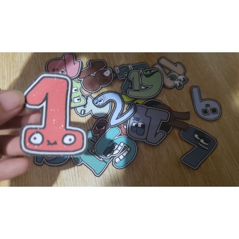 Number Lore glittered Sticker