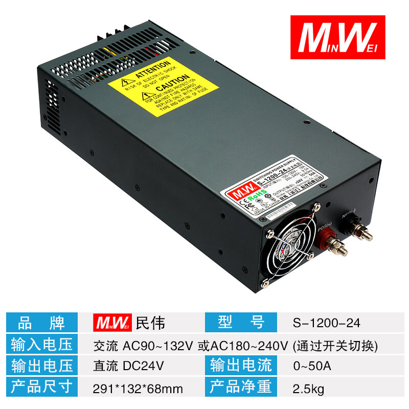 3000W High Power Transformer 220V to 24V Switching Power Supply