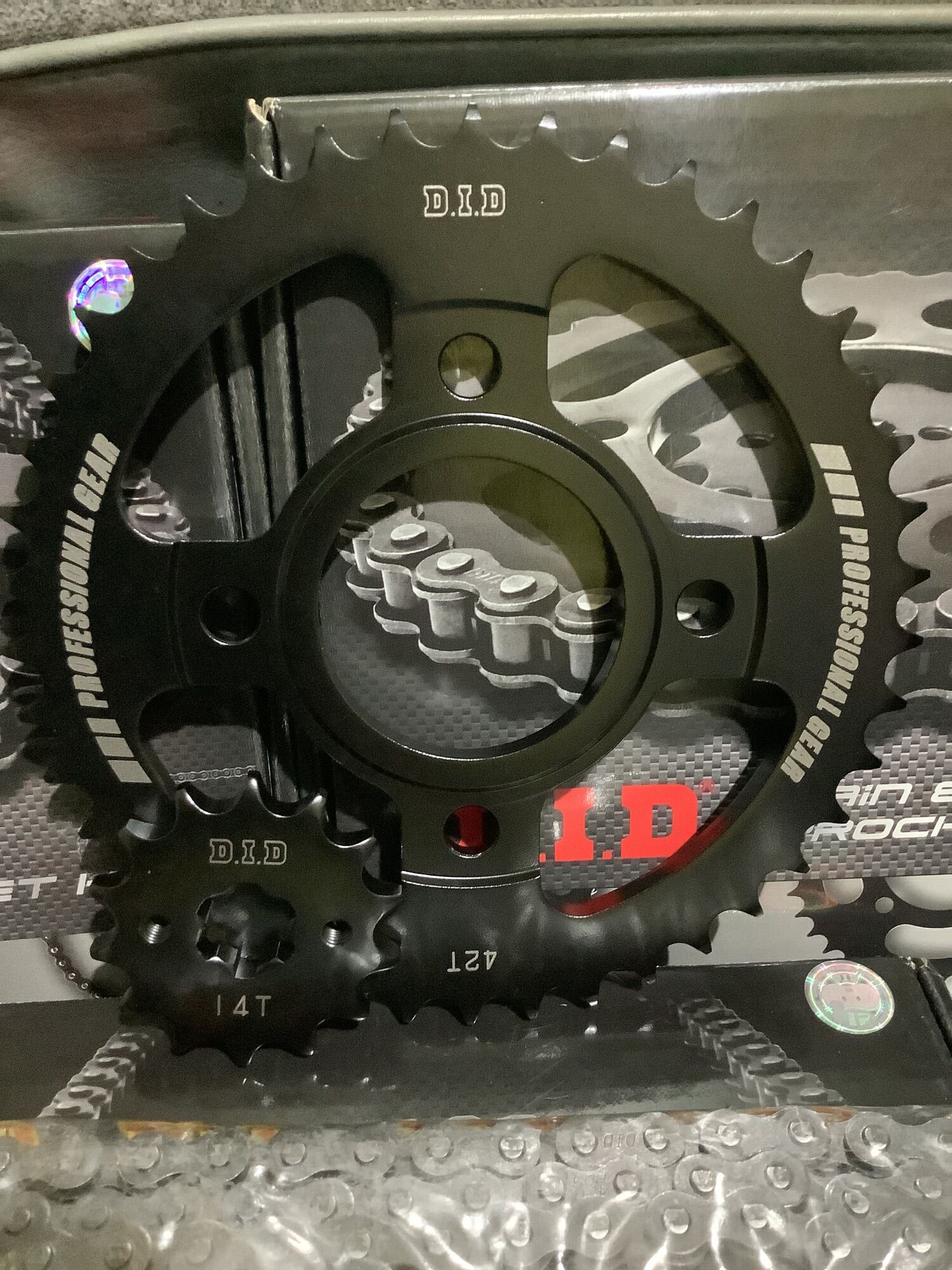 TMX 155 SPROCKET SET 14/42, 14/45 DID ORIGINAL. 