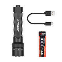 High Intensity Rechargeable Durable Portable LED Flashlight