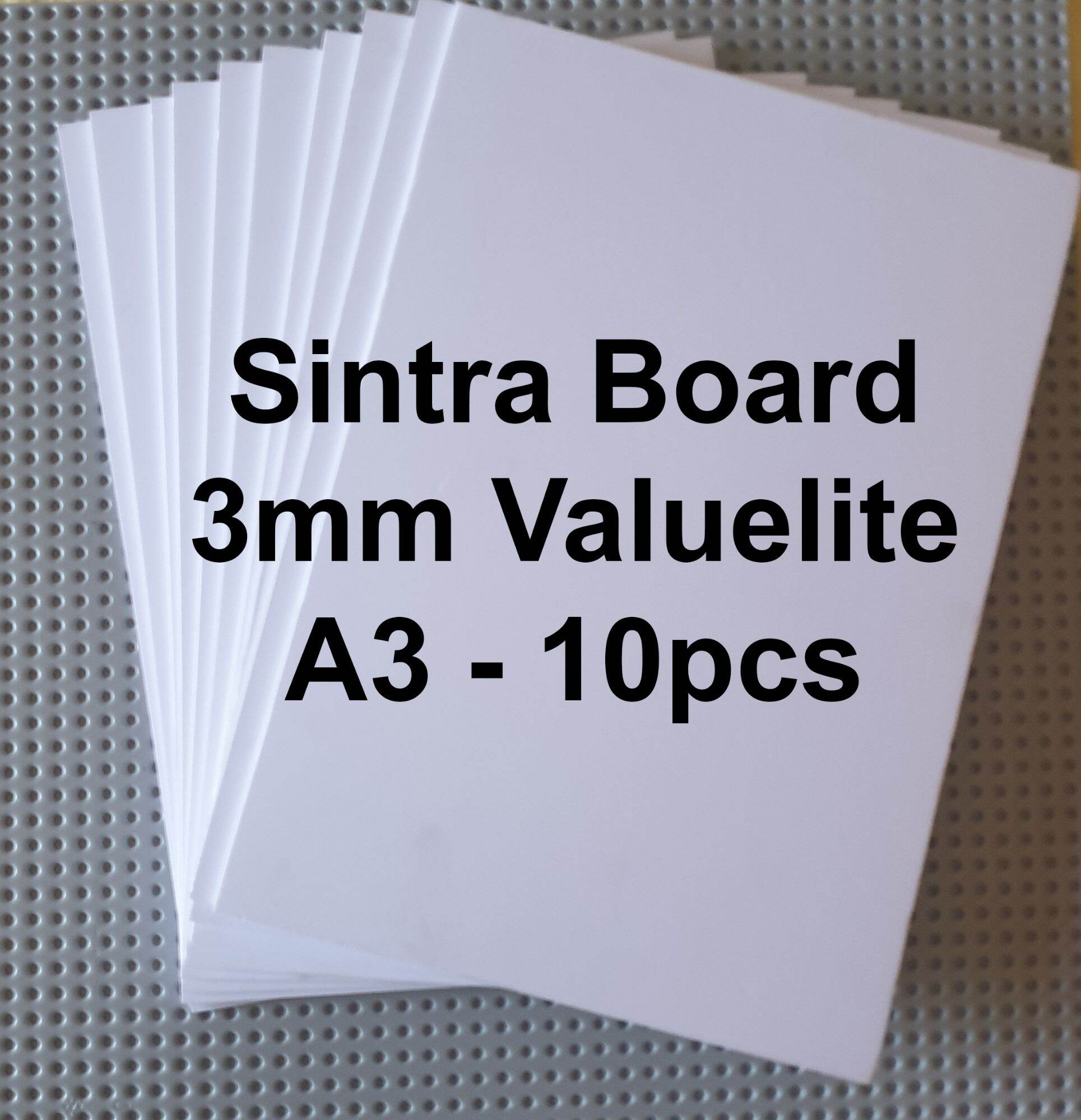 10Pcs 3mm Sintra Board A3 size Lazada PH