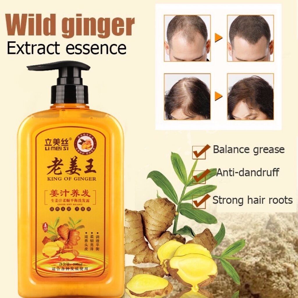 Ginger Regrowth Shampoo - Anti-Hair Loss & Anti-Dandruff Formula