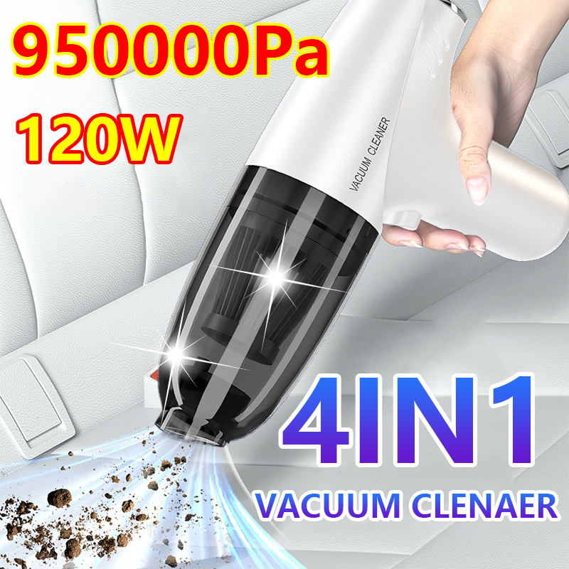 Portable 4-in-1 Wireless Car Vacuum Cleaner by 