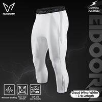 Veidoorn | Mens Breathable High Elasticity Compression Shorts Five Quarter Length Basketball Training Fitness Running Gym Wear