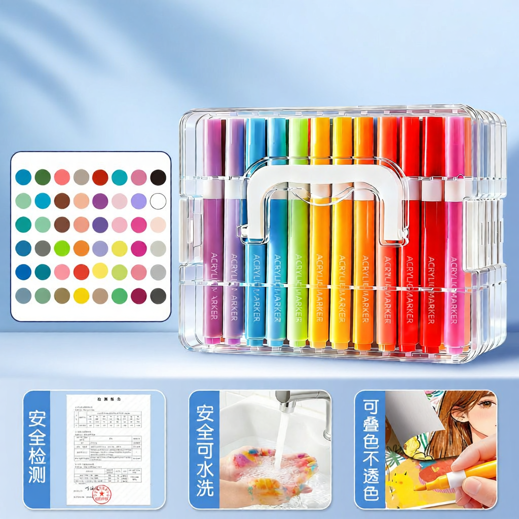 XUEDELE | Non-Bleeding Blendable Art Markers for Kids