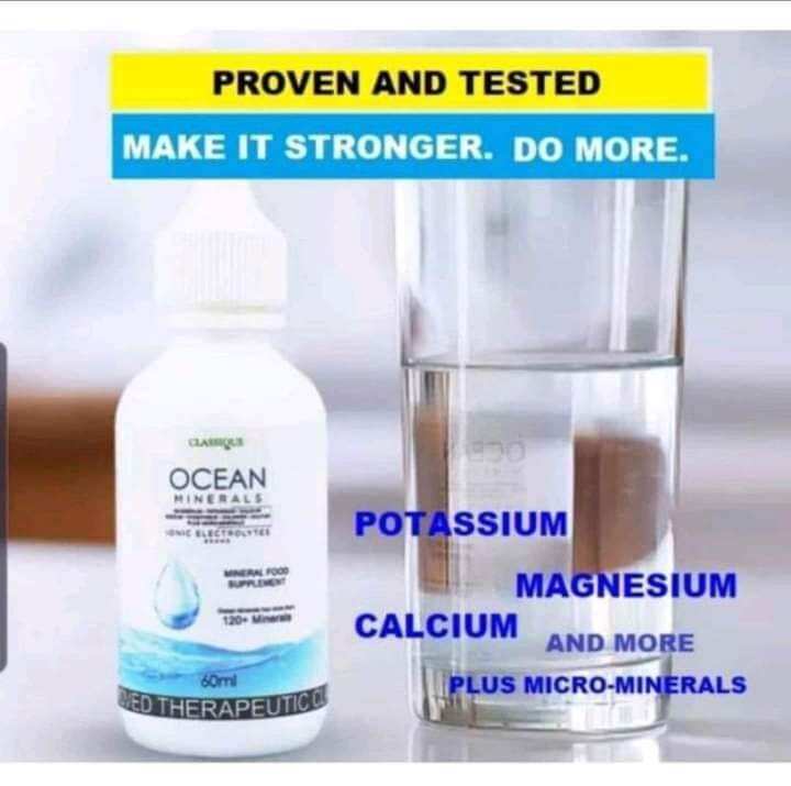 OCEAN MINERALS by Classique Herbs 60ml BIG bottle & 30ml Small bottle. 
