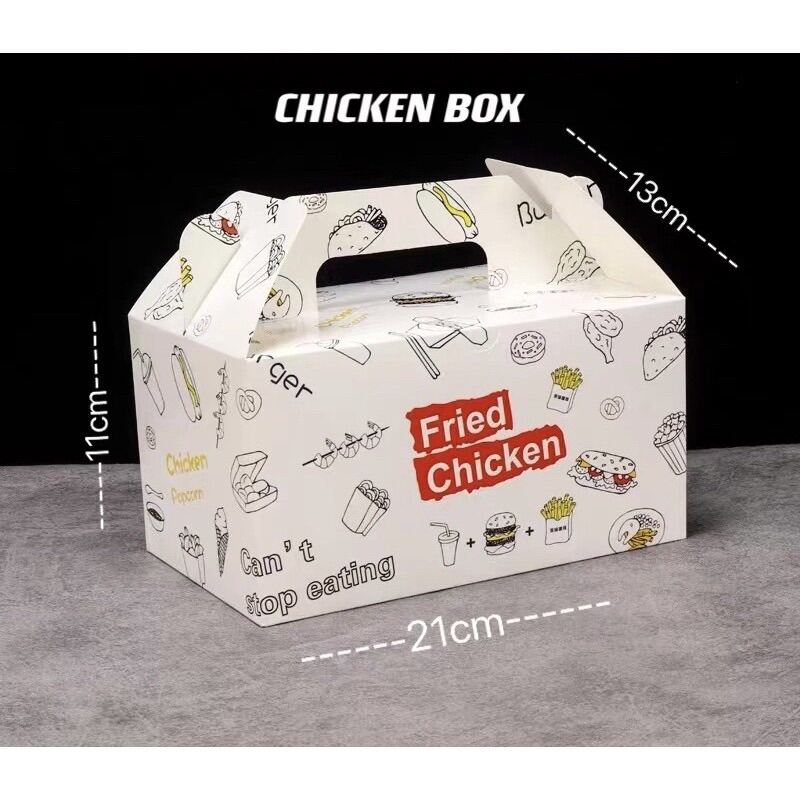 Chicken box white color 25pcs per pack Lazada PH