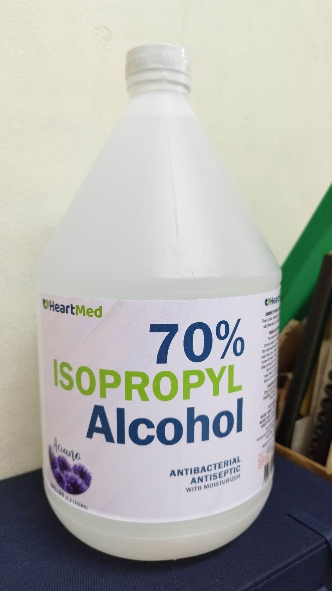 Heartmed 70 Isopropyl Alcohol With Moisturizer 1gallon Lazada Ph 7111