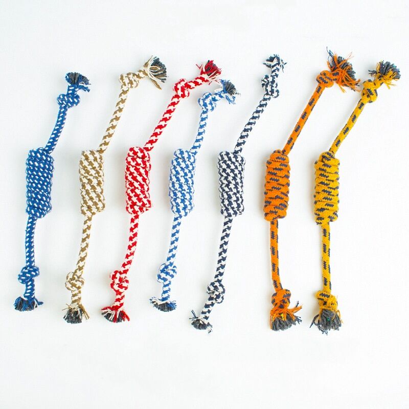 Heavy-duty dog rope for chewers, and a cotton rope dog toy. 