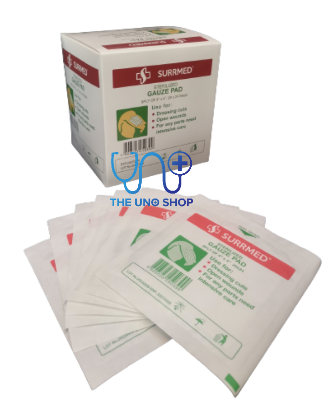 Sterile Gauze Pad 4x4 100 Pieces Surrmed