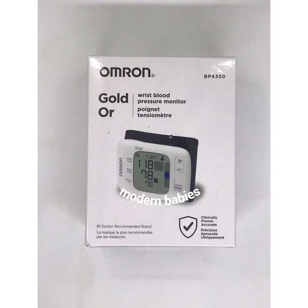 OMRON BP4350 Gold Wrist Blood Pressure Monitor NEW