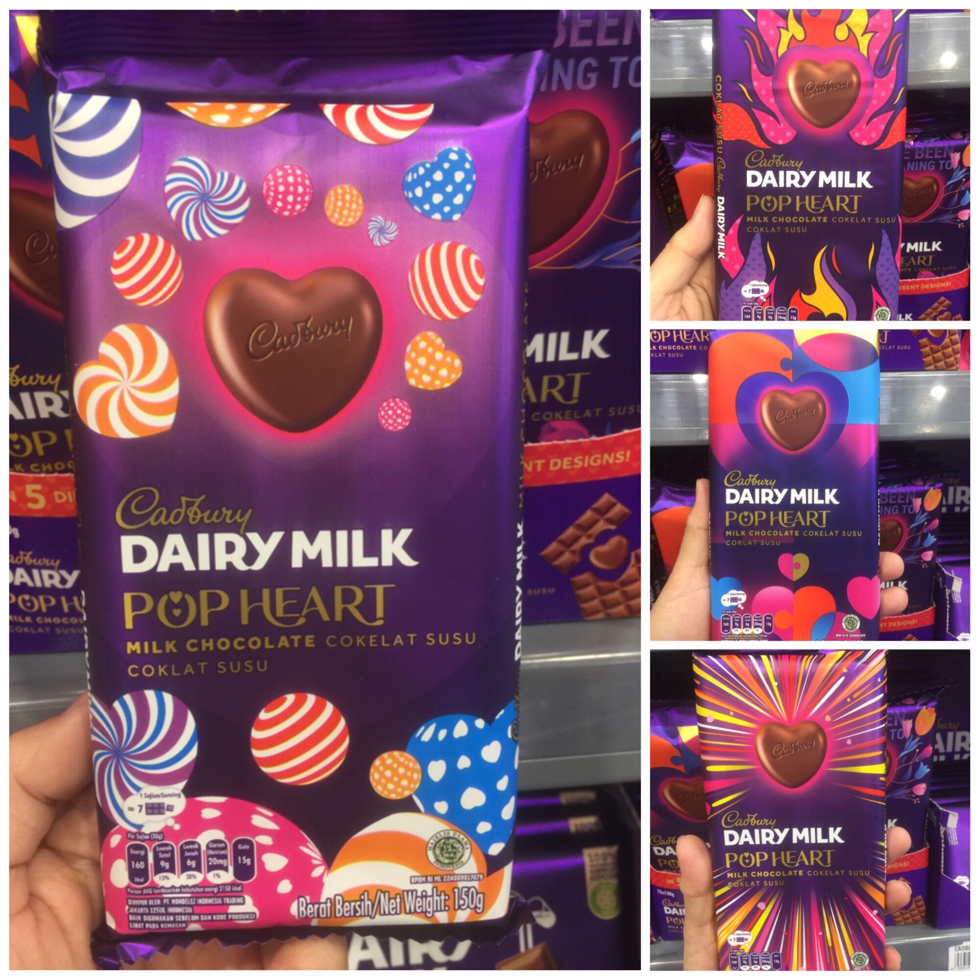 Cadbury Dairy Milk Pop Heart Milk Chocolate 150g Lazada PH