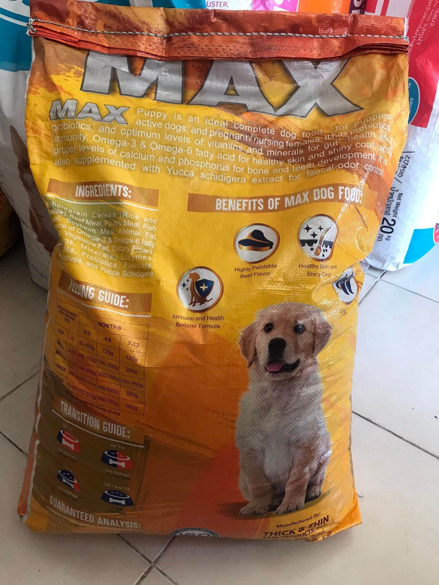 Max 2024 puppy food