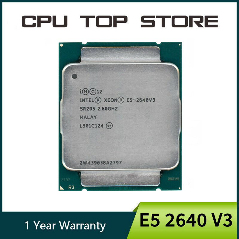 Intel Xeon E5 2640 V3 2640V3 2.6GHz 8-Core Lga 2011-3 processor