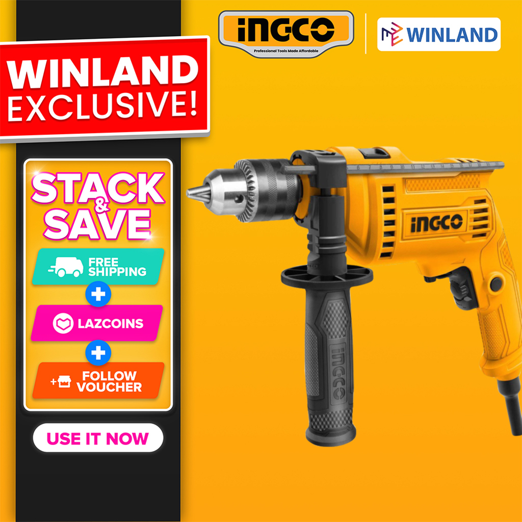 INGCO 680W Impact Drill with Variable Speed & Hammer Function
