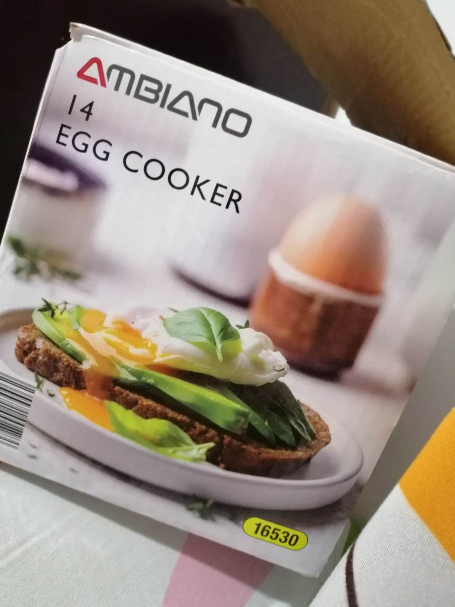 AMBIANO EGG COOKER, BOIL, POACH AND STEAM. 