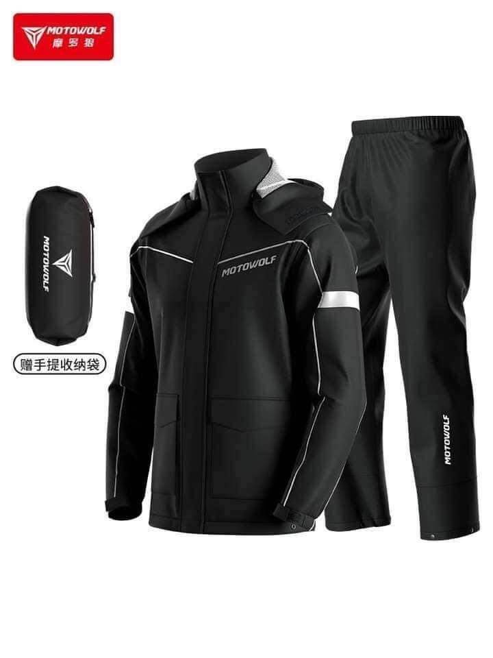 Motowolf v3 raincoat jacket and pants with shoecover Lazada PH