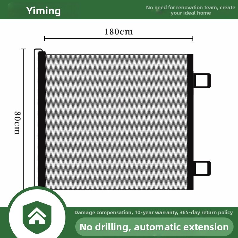 YIMING | Child Safe Pet Barrier Retractable Stair Fence