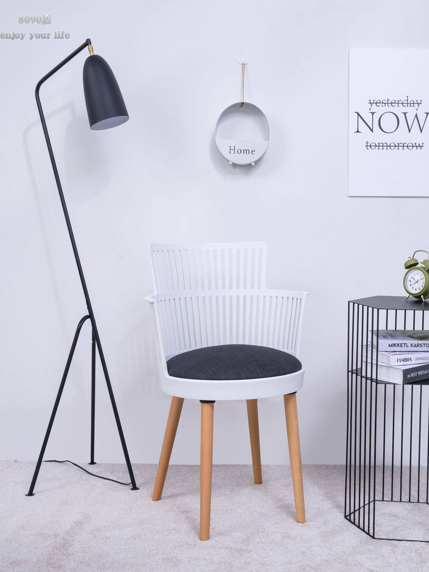 Modern Casual Dining Chair Simple Fashion Personalized Creative Restaurant Living Room Home Use Single Soft Backrest Nordic Chair Presyo  7,816 Piso*Libreng Shipping