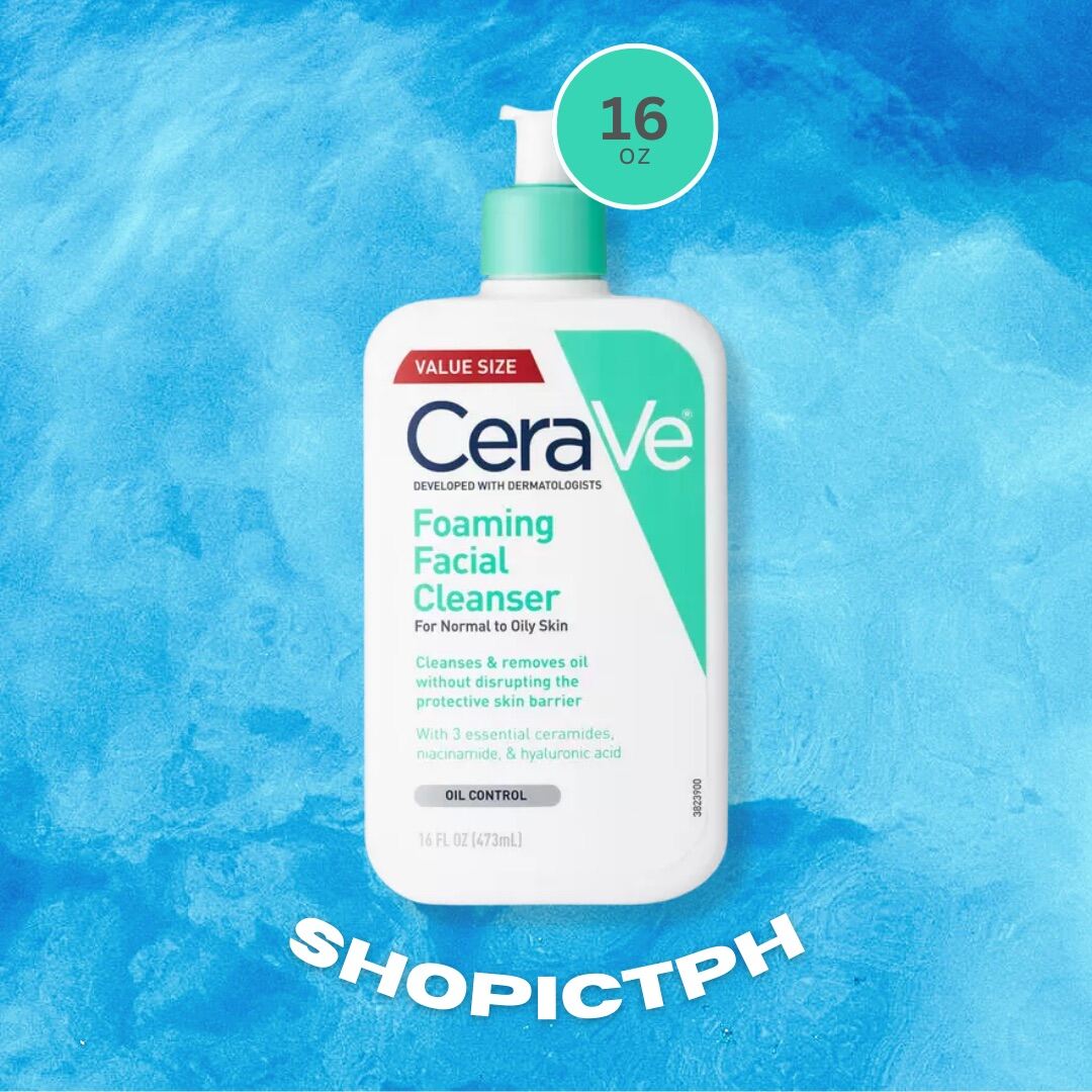 Original CeraVe Foaming Facial Cleanser Normal to Oily Skin (8, 12