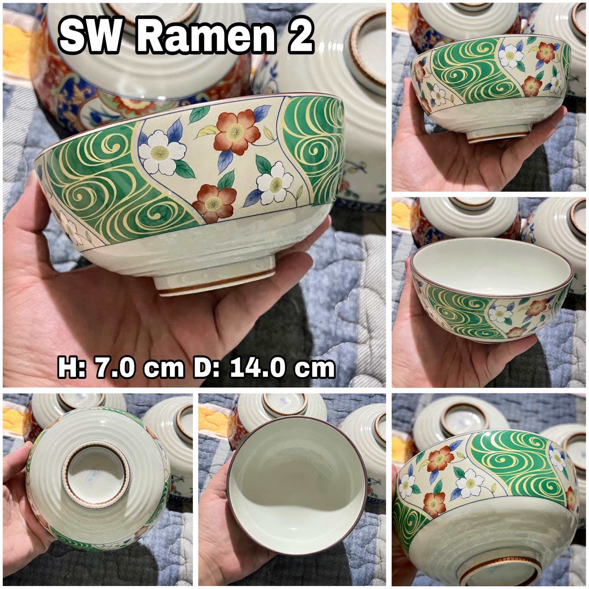 Assorted Designs and Sizes SALE Assorted Stoneware (SW) and Ceramic (C) Ramen Bowls - Japan Surplus. 