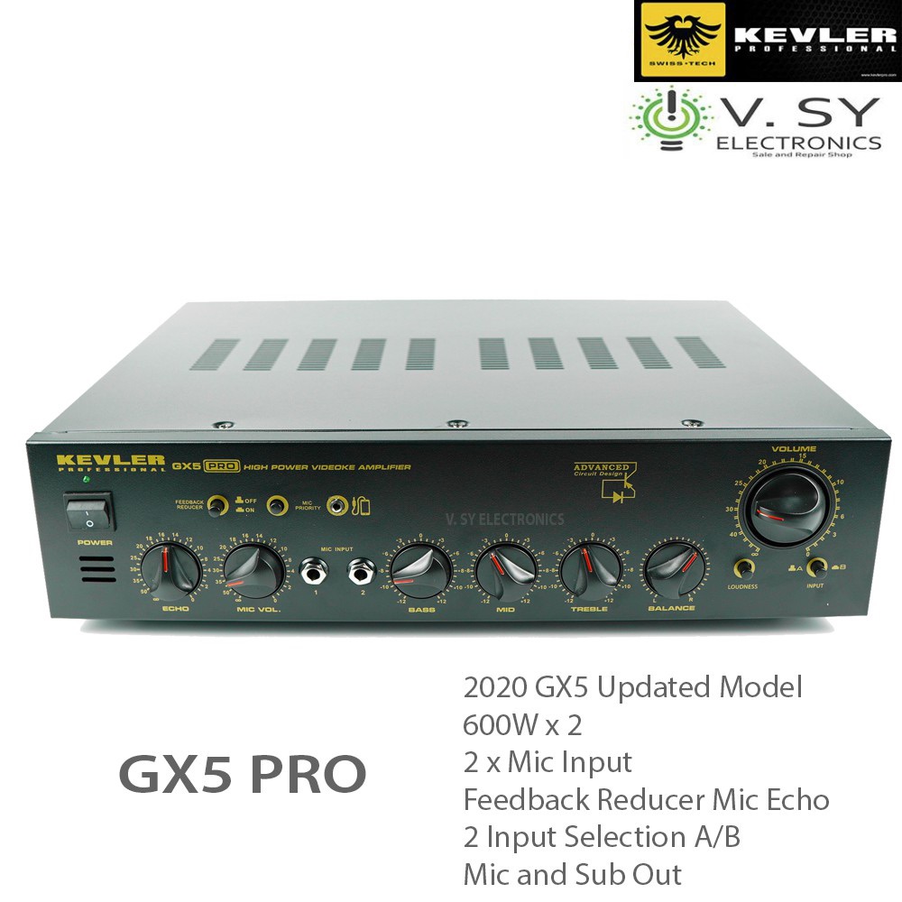 2023 Kevler GX5 PRO High Power Videoke Amplifier