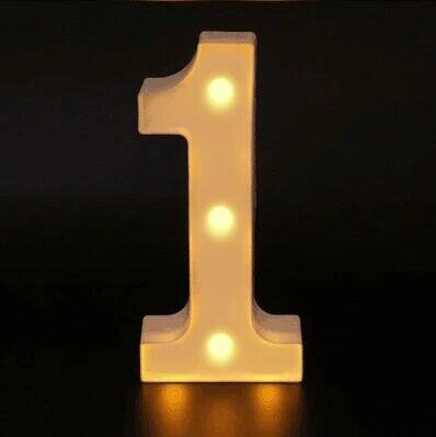 Number Letter Lamp Luminous Alphabet LED Lights Decororation Night Light for Home Wedding Birthday Christmas Party Decoration
