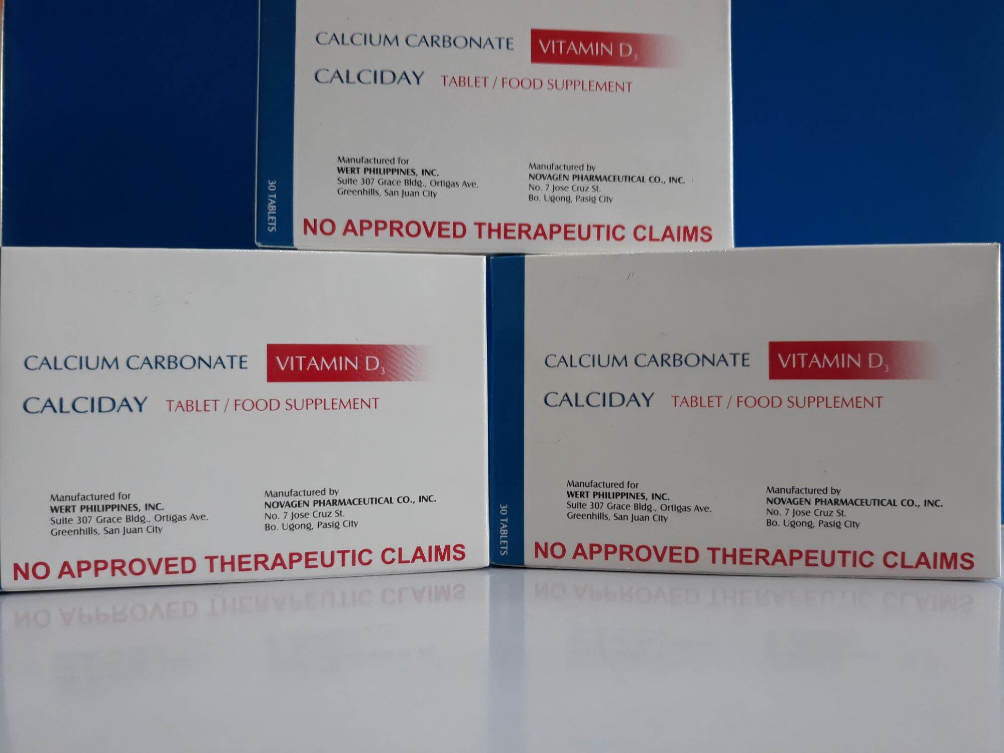 Calciday (Calcium+Vitamin D3) tablet 30's Lazada PH