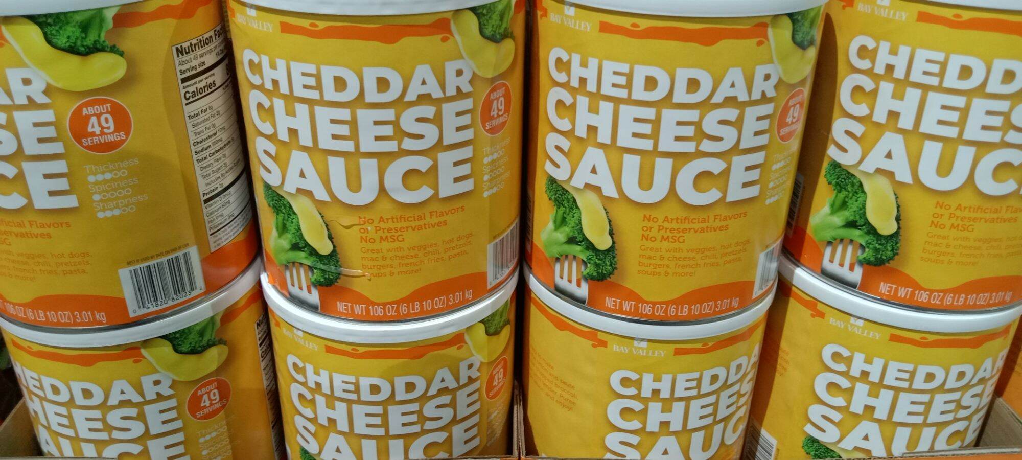 BAY VALLEY CHEDDAR CHEESE SAUCE 3.01KG (USA) 86780 Lazada PH