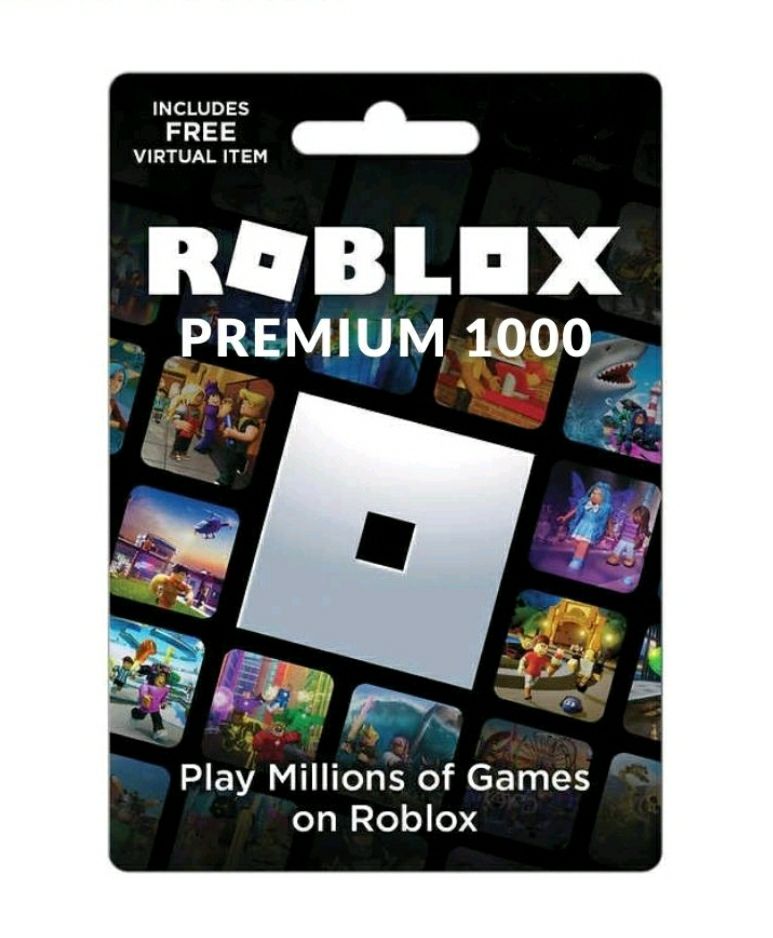 Код 1000 роблокс. Roblox Premium Gift Card.