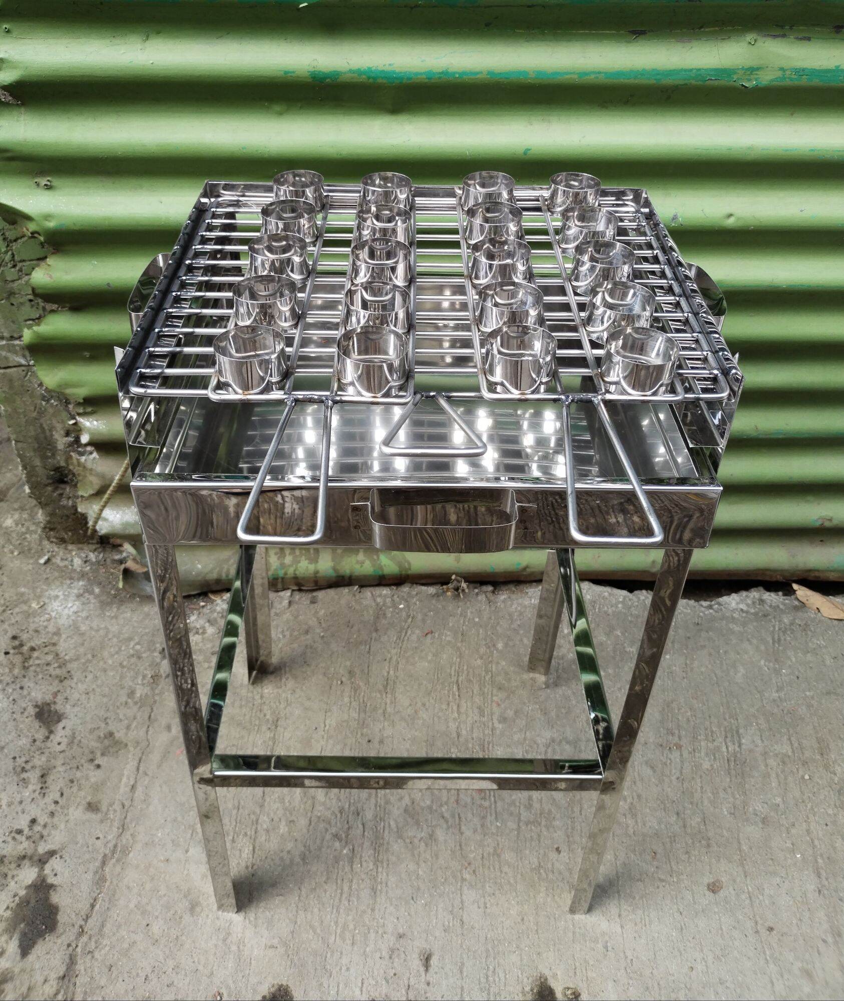 bbq griller and balot griller 20 holes pure stainless good quality