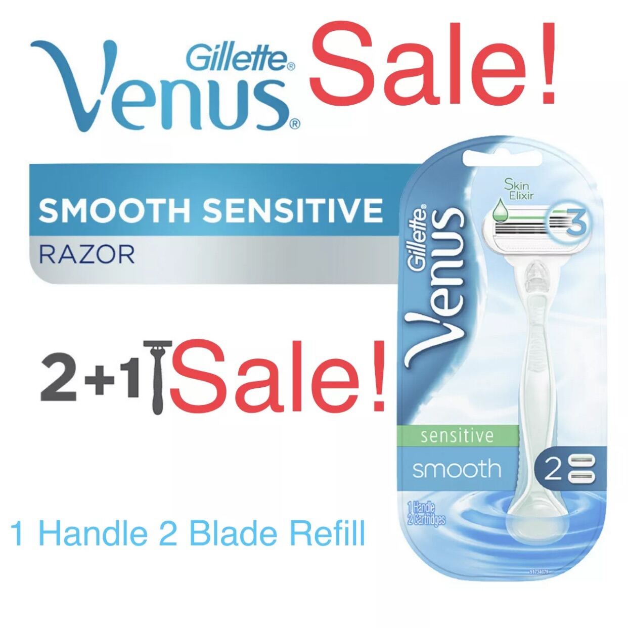 Gillette Venus Sensitive Razor Set